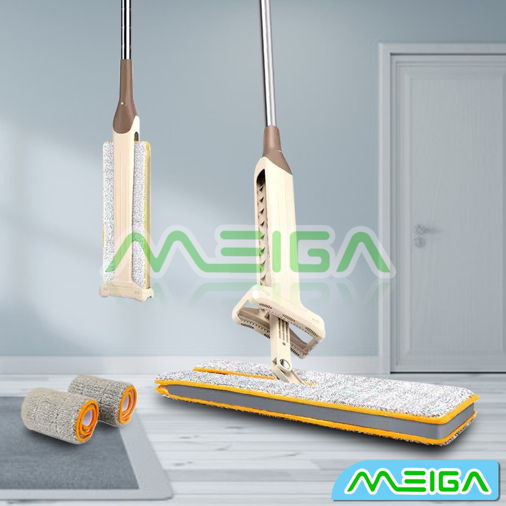 MEIGA Alat Pel Lantai 2 sisi Ultra Mop Cleanze Brown untuk  