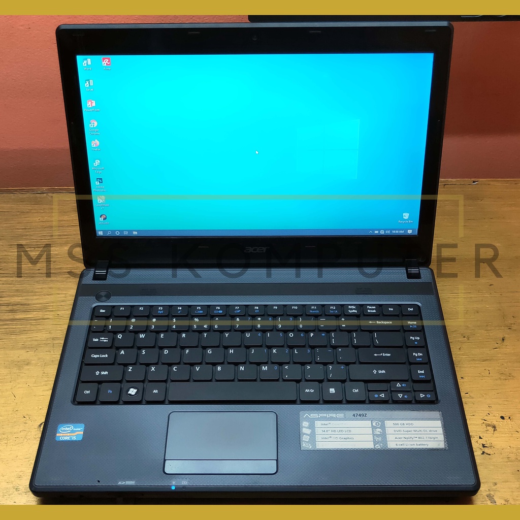 Notebook Laptop Acer Aspire 4749Z Intel Core i5 Bekas Second Berkualitas