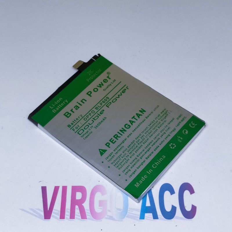 Baterai Batre Battery Oppo F1+ F1Plus R19 BLP609 BLP-609 Double Power Battery Hp