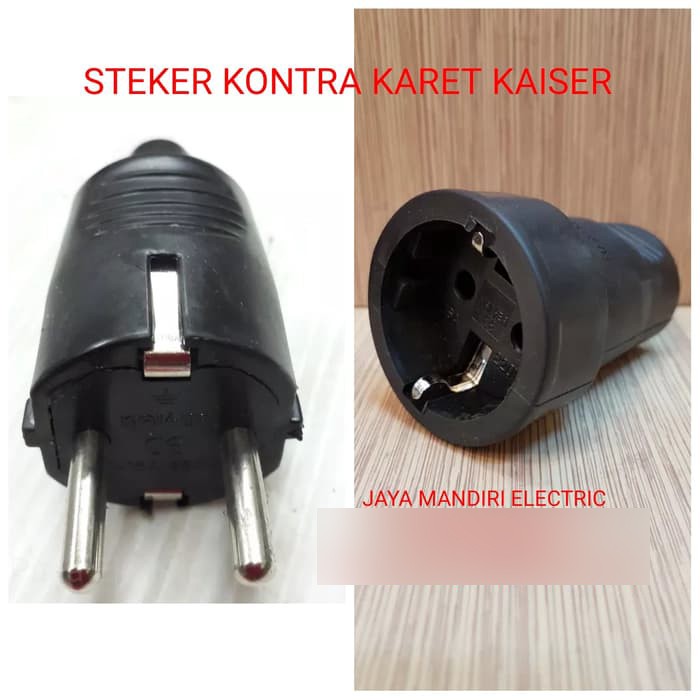 STEKER KONTRA KAISER KARET COLOKAN STOP KONTAK STOPKONTAK MALE FEMALE