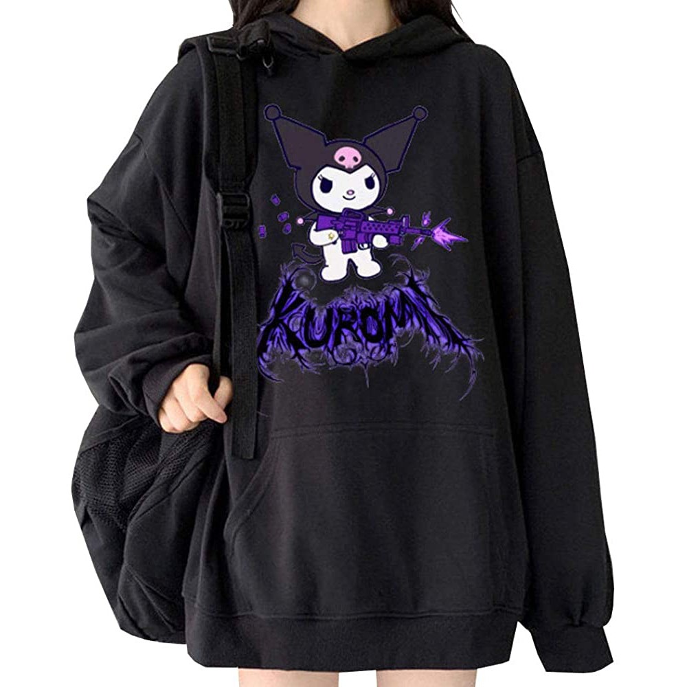 HOODIE UNISEX DARK KUROMI // ATASAN UNISEX FLEECE TEBAL HALUS TERBARU,