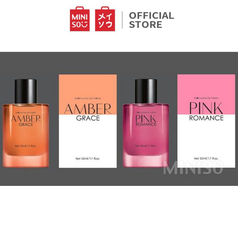 Parfum Miniso Ballerina Pink Romance / Amber Grace 50ml