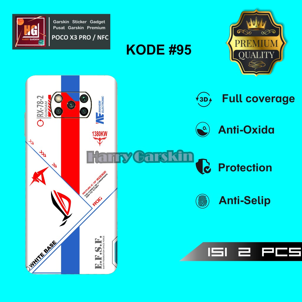 Original Garskin Xiaomi Poco X3 Pro & NFC Motif ROG Limited Edition Free Custom Gambar
