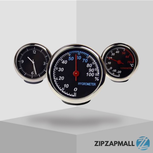 Dekorasi Mobil Penunjuk jam Hygrometer dan Thermometer / Dekorasi Mobil Mini Otomotive Decoration / Interior Dalam Mobil Penunjuk Hygrometer Termometer Tachometer Mini Unik / Penghias Dashboard Import Keren Trendi / Hiasan Mini Interior Mobil Murah Origin