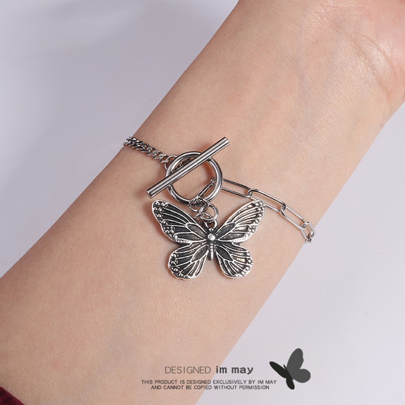 Set Kalung Gelang Tangan Rantai Casual Adjust Gaya Korea Untuk Wanita