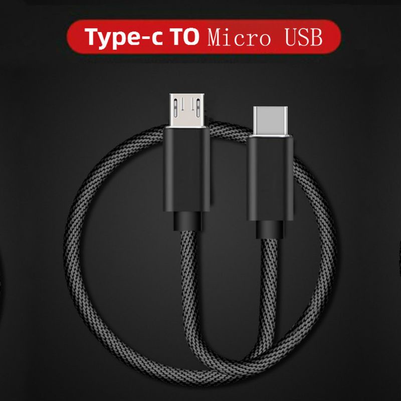 Cre Kabel Data / Charger OTG USB 3.1 Tipe C Male Ke Micro USB Male Untuk Handphone / Tablet / Laptop