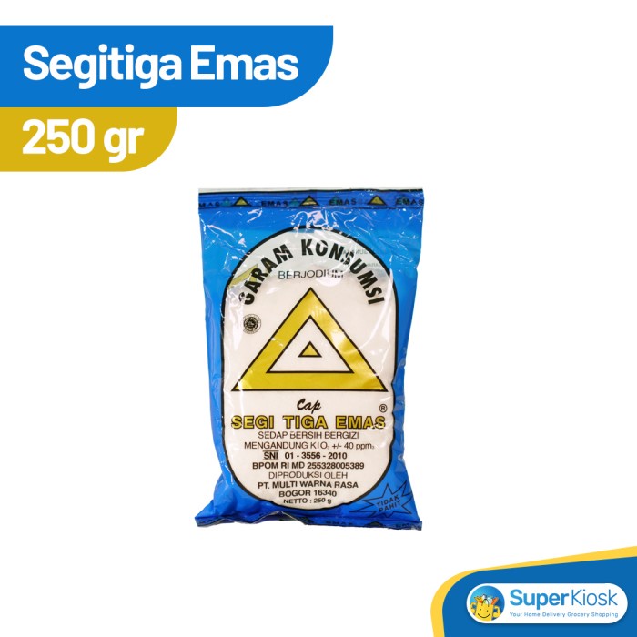 

Garam Yodium Cap Segitiga Emas 250gr