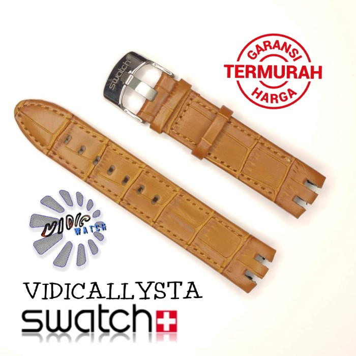 21mm Genuine leather watch band NEW GENT JELLY IN JELLY IRONY CHRONO DIAPHANE YRS 403 401 Brown