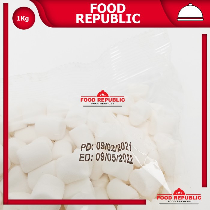 CORNICHE WHITE MINI MARSHMALLOW 1 KG - MARSHMALLOW PUTIH KECIL HALAL