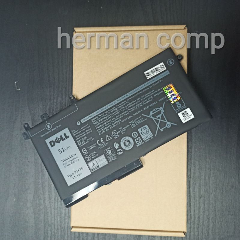 Original Baterai Dell Latitude 5280 5490 5491 E5280 93FTF