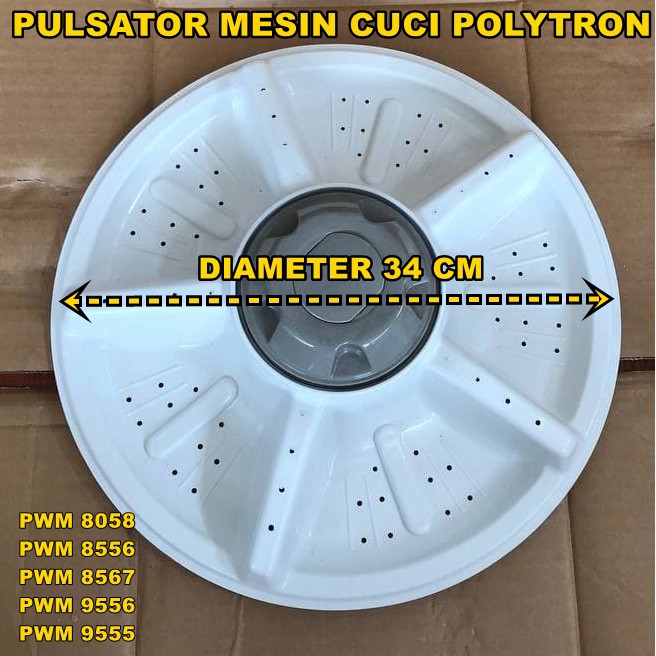 [BAYAR DITEMPAT] Pulsator Mesin Cuci Polytron DIAMETER 34CM EST85MW