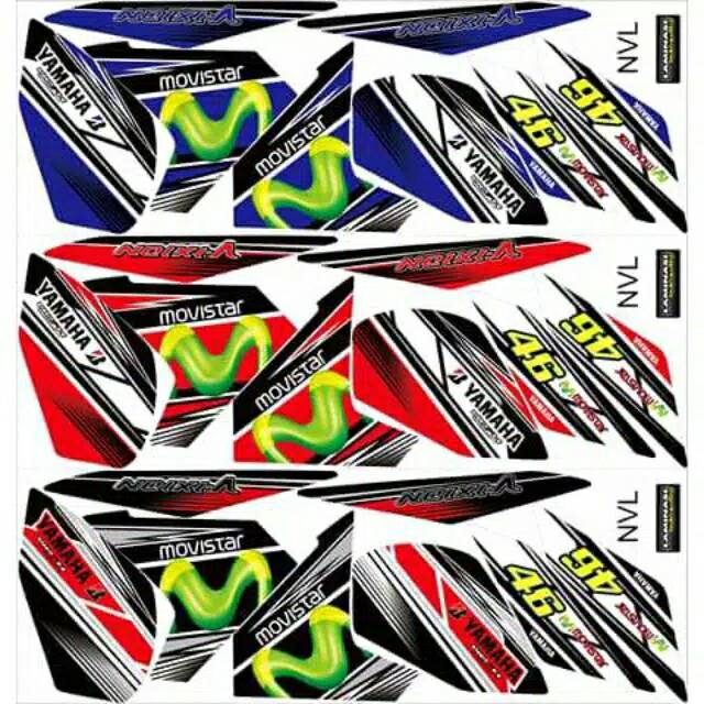 READY STOK BISA COD Striping variasi stiker lis bodi Vixion ligthning VIXION NEW LIGTNING VIXION NVL