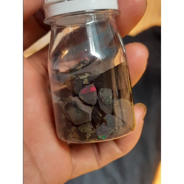 BLACK OPAL KALIMAYA BANTEN NATURAL BAHAN JARONG
