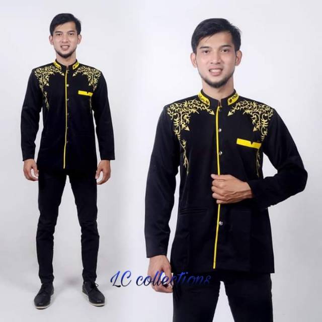 TERMURAH - Jasko bordil fashion pria muslim jasko terbaru bahan twist halus