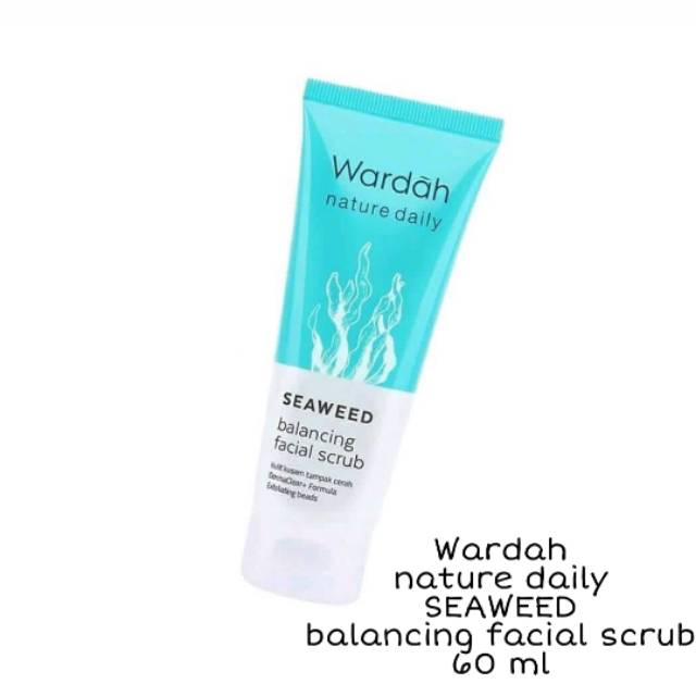 WARDAH nature daily SEAWEED balancing facial scrub 60ml