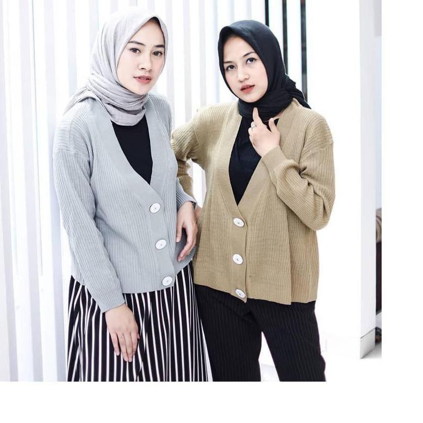 zelline official cardigan rajut wanita lizzy