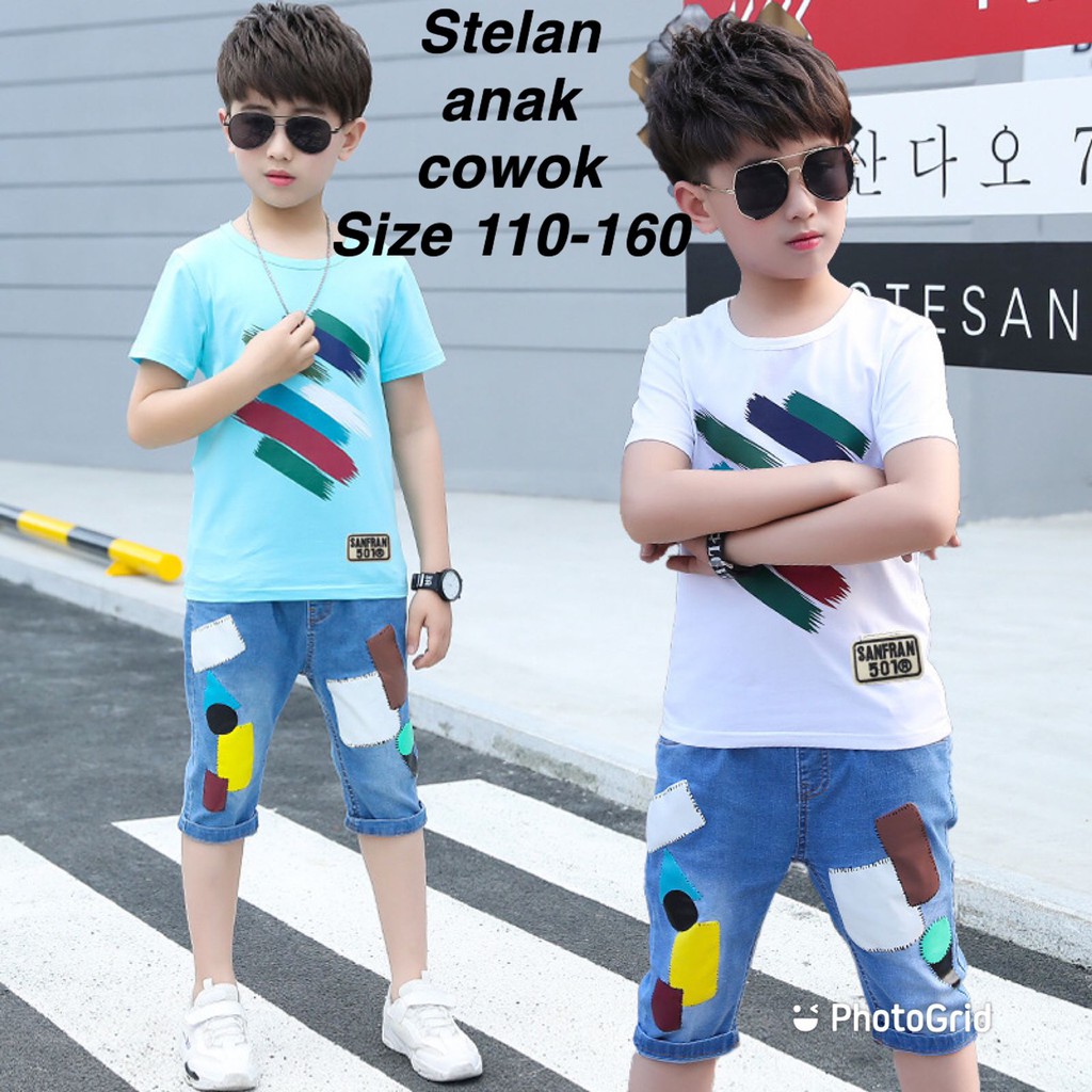 (LOLI-JKT) BOY-08 STELAN ANAK COWOK STYLE BLUSH COLOR 110-160