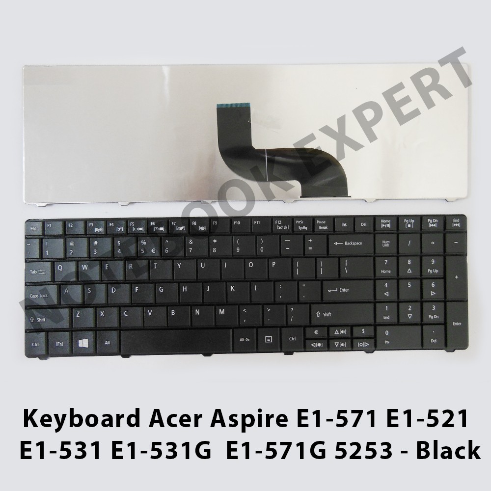 Keyboard Acer Aspire E1-571 E1-521 E1-531 E1-531G E1-571G 5253 Black