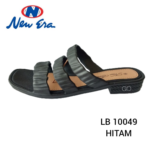 gos NEW ERA LB 10049 Sandal Wanita Kerut Ban 3 Sandal Slop Wanita Karet Sandal Wanita Casual Best Seller