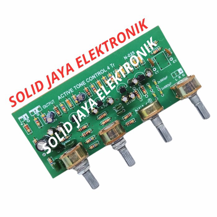 KIT TONE CONTROL STEREO 4TR HI FI KONTROL 4 POTENSIO 4 TR TRANSISTOR NELC N025 N 025 NELC