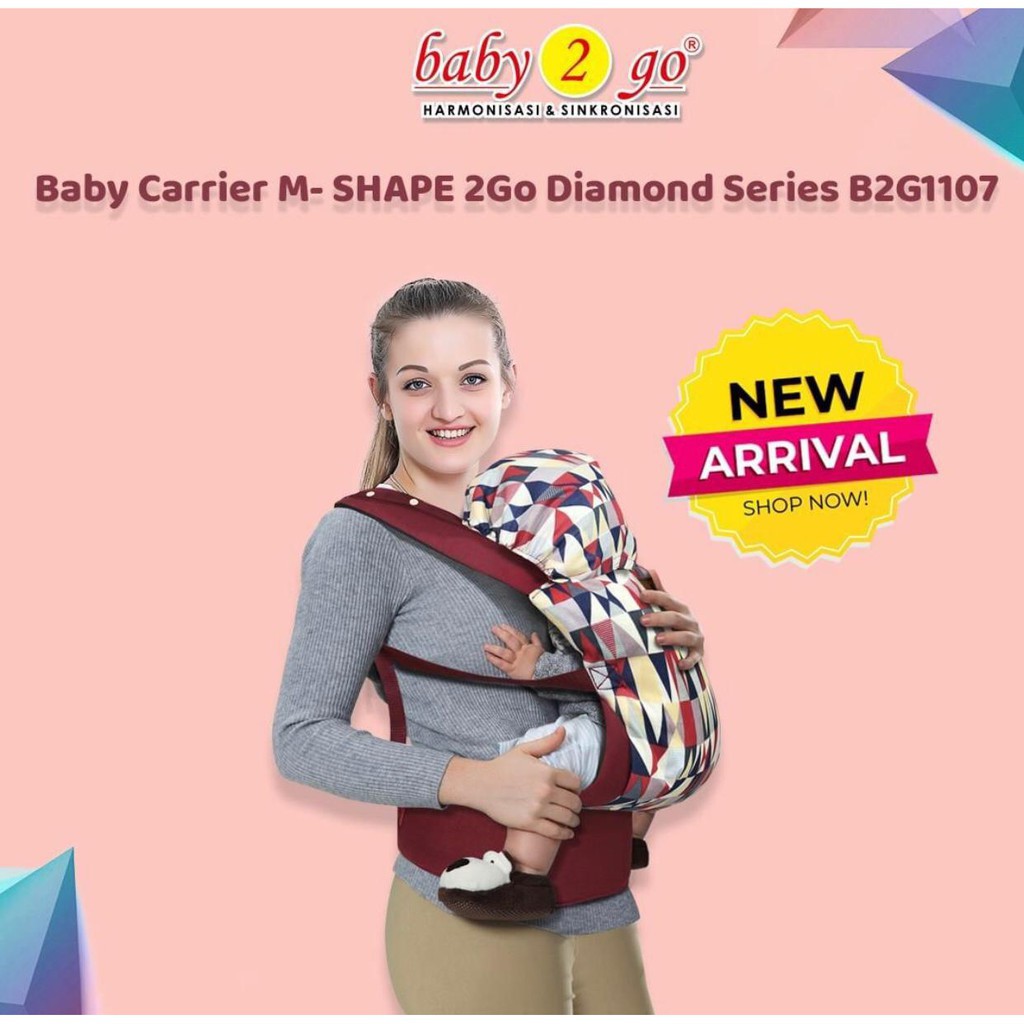 Baby Carrier M-Shape 2 GO Diamond Series - B2G1107