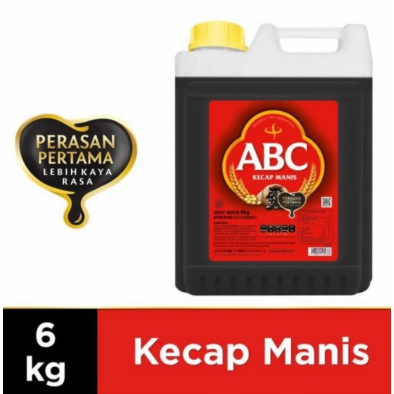 ABC kecap manis 6kg II jerigen II galon