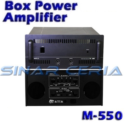 Box Power Amplifier M550 M-550 BOX BELL M-550 M 500 Box Cassing Amplifier M-550