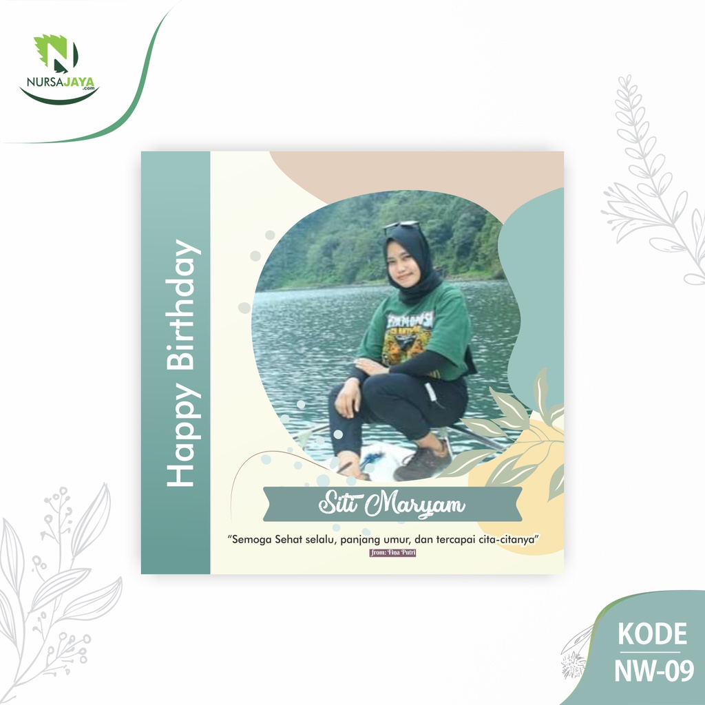 Custom Kado Hadiah Hiasan Dinding Ulang Tahun Pernikahan Wisuda Foto Murah Wall Decor - NW