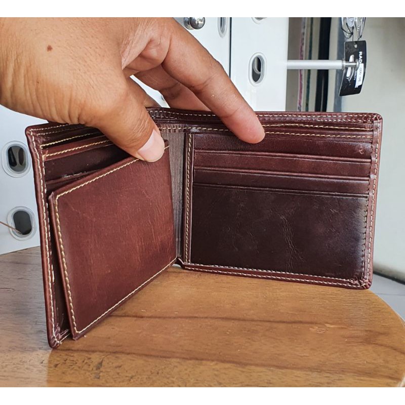 (GROSIR) Dompet kulit pria Bahan kulit sapi asli