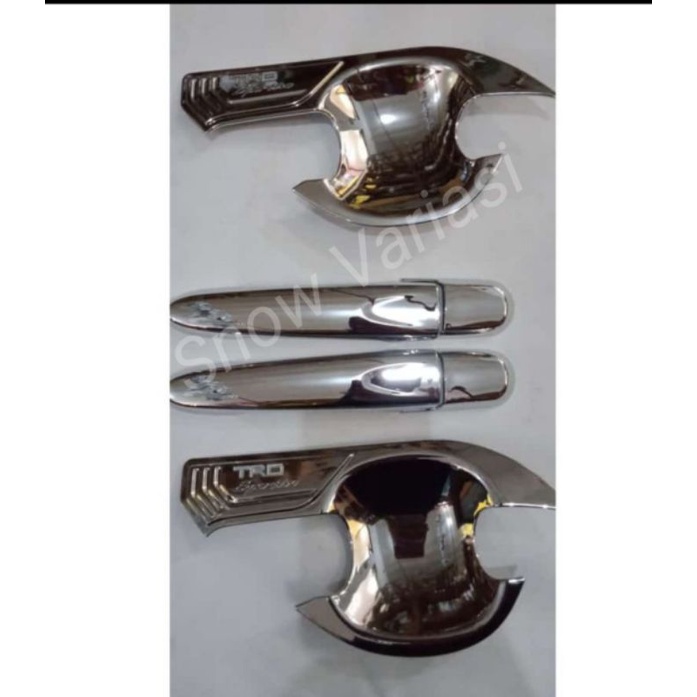 Paket Outer Handle TRD Sportivo Hitam Doff Chrome Calya Sigra 2016 2018 2021