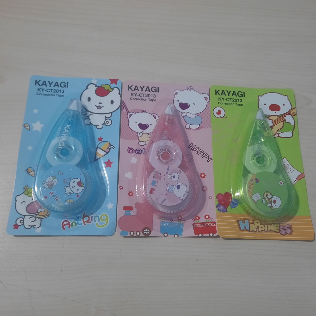 

Tip Ex Kertas Pita Correction Secret Tape Kayagi Bear Beruang KY-CT2013