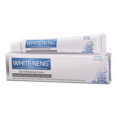 WHITE-NENG Skin Whitening Cream 10 GR - Whiteneng Krim Pemutih Samarkan Noda Hitam Pencerah Kulit Wajah White Neng