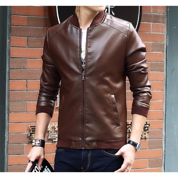 Jaket Semi Kulit Bomber