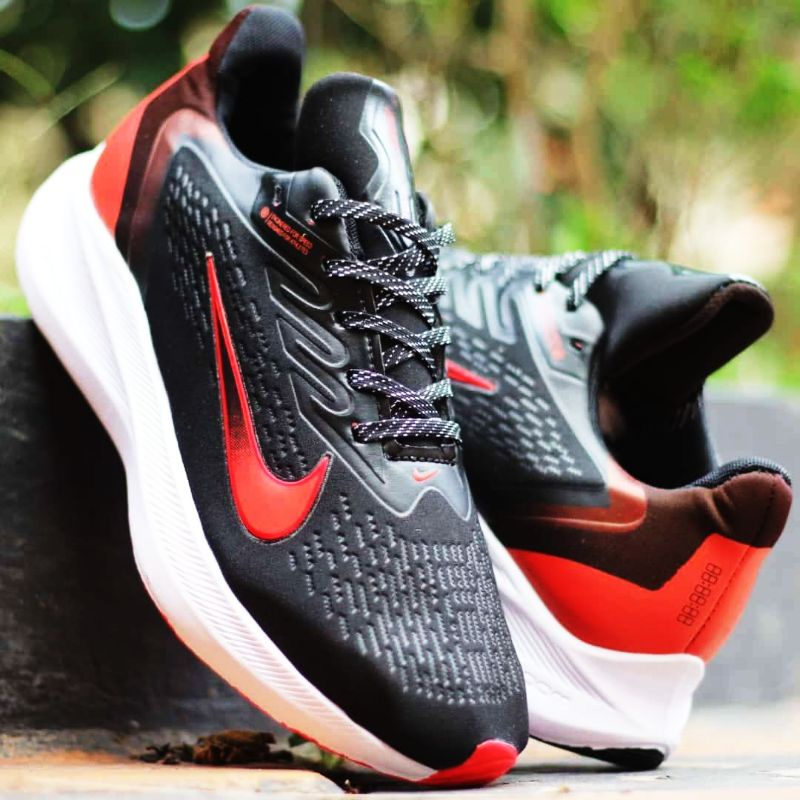 Sepatu Olahraga Pria Nike Pegasus Winflo 6 Men Sport Shoes Sepatu Lari Pria Running Murah Casual Sneakers Red