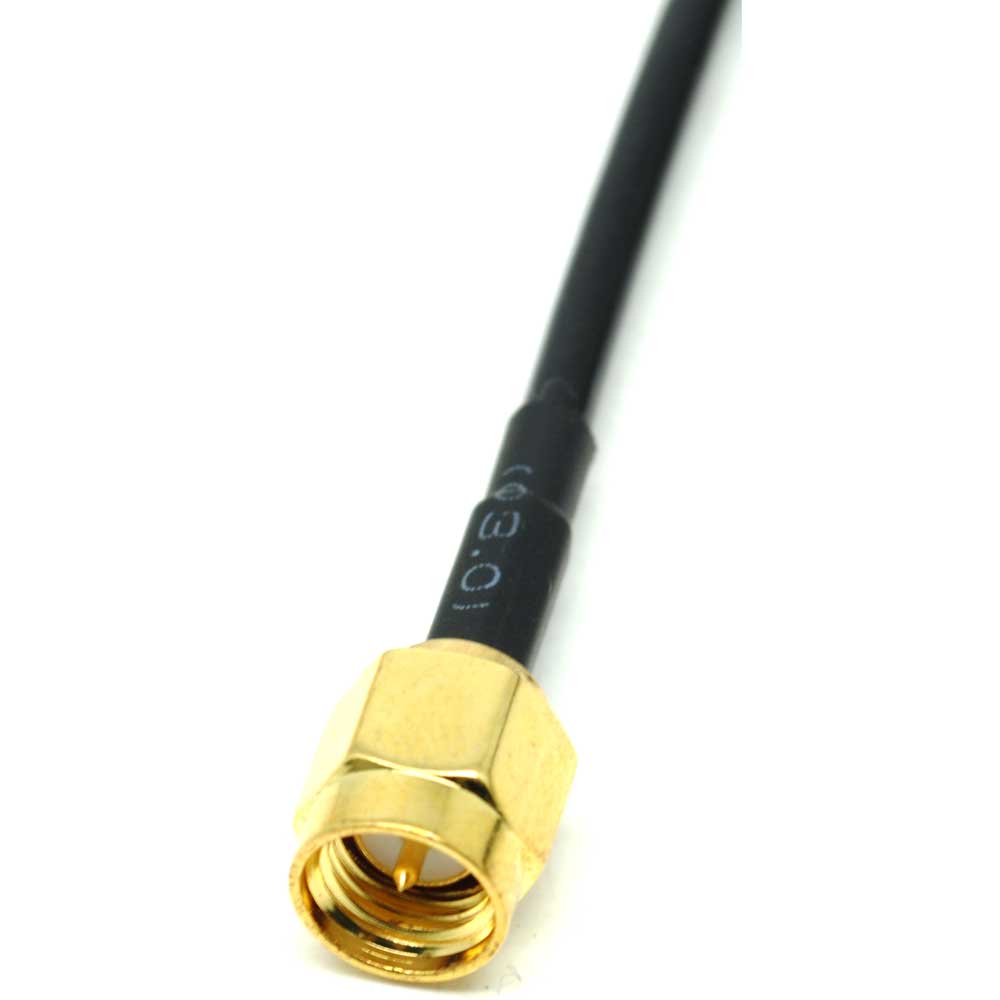 Kabel Antena SMA Male ke SMA Female 3 Meter - Black