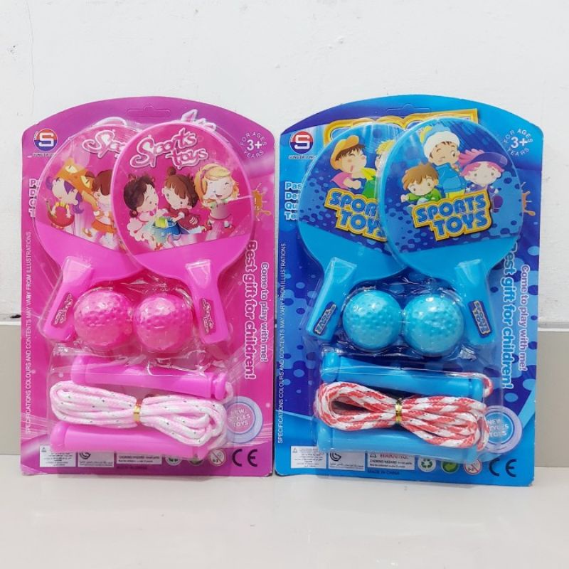 Mainan Ping Pong Sport Toys - Set Tenis Meja Skipping Olahraga Anak Laki Perempuan