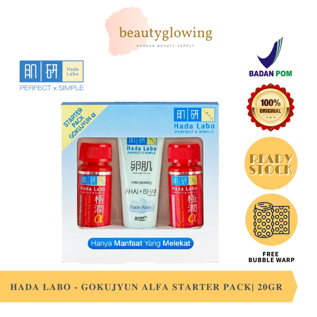 [BPOM] HADA LABO Gokujyun ALFA Starter Pack 20GR