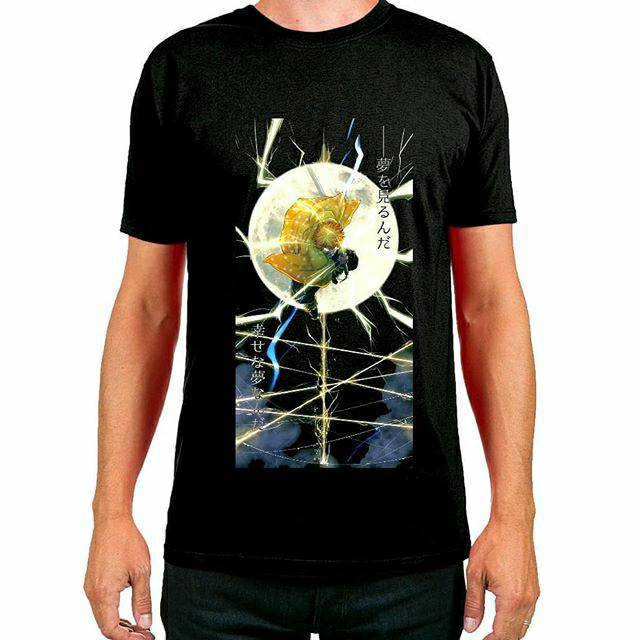 kaos anime sablon printing DTG kimetsu no yaiba kaos satuan kaos custom kaos satuan kaos sablon DTG