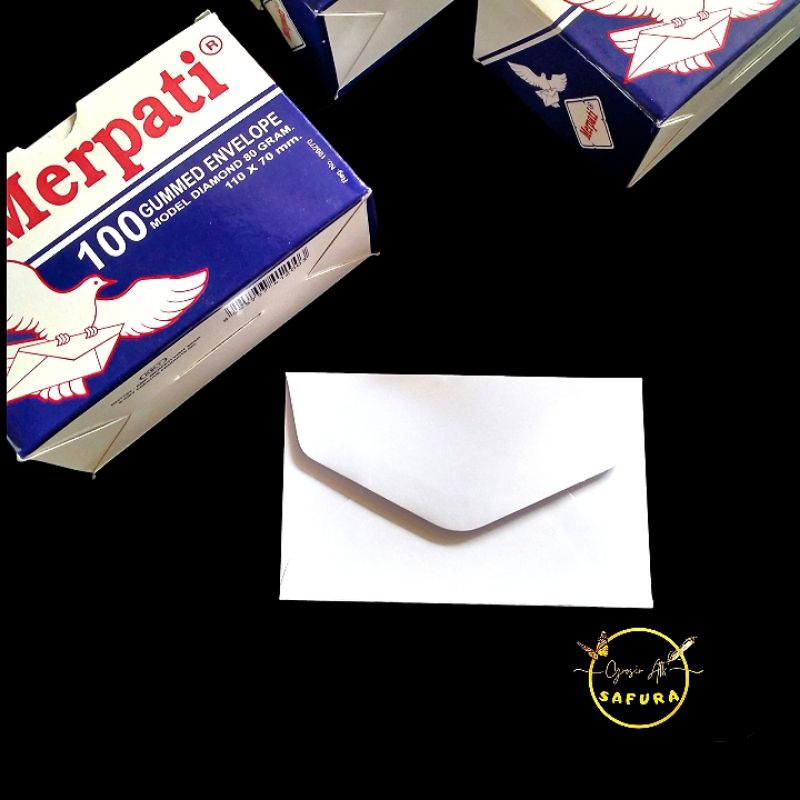 

amplop kecil putih merpati isi 100