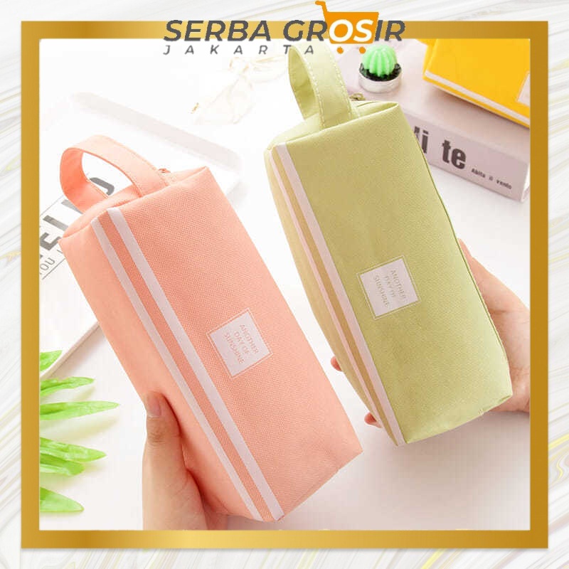

SGJ-S252 Kotak Pensil Dan Stationery Dual Zipper / Dompet Pensil 2 Pouch