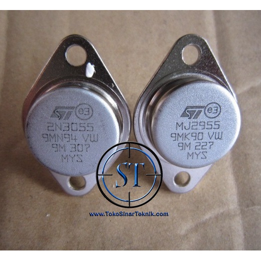 TR 25955-3055 MJ 2955 - 3055 ST MJ2955 2N3055 Transistor Jengkol Kualitas Asli ST