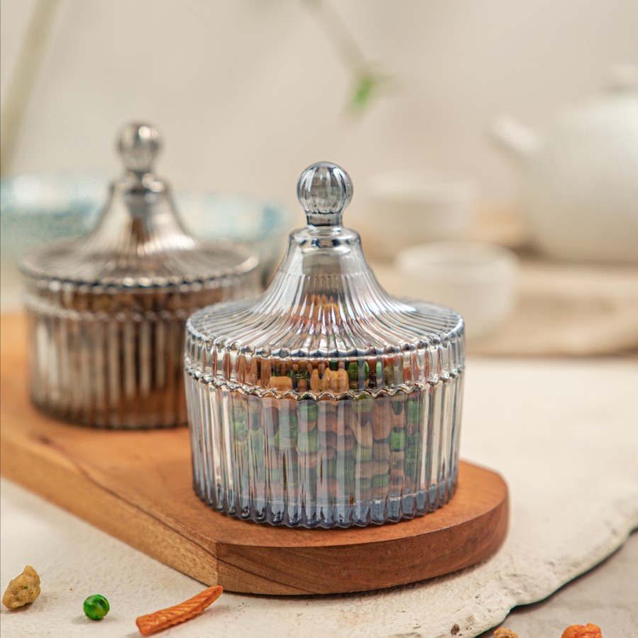 Souvenir / Crystal Jar Clear / Toples Kue Permen / Colored Jar / Home Decor / MJ-20
