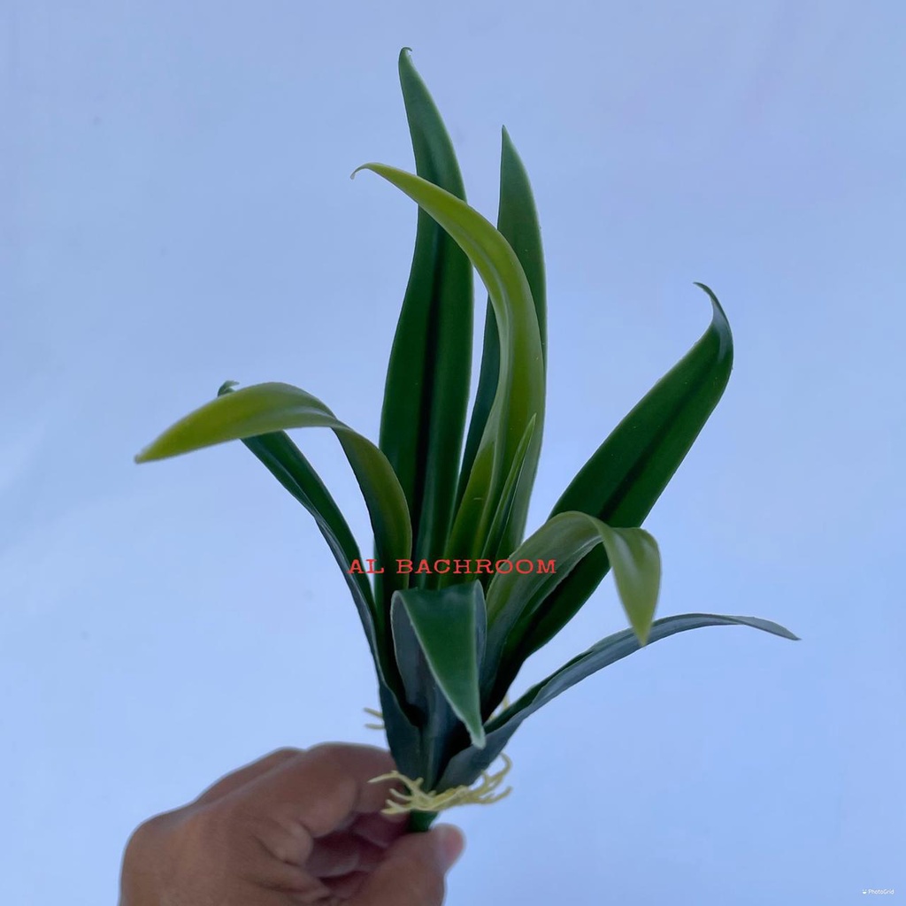 DAUN ANGGREK PANDAN 30CM BAHAN LATEX B8080 TANAMAN ARTIFICIAL