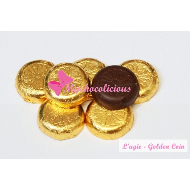 

coklat lagie golden koin isi kismis 500 gram