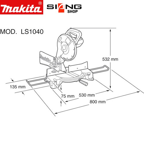 Makita LS 1040 / LS1040 Mesin Potong Aluminium 10&quot;