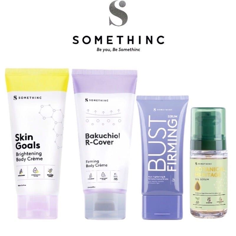 SOMETHINC Body Series | Skin Goals Brightening Body Creme / Bakuchiol R-Cover Firming Body Creme / Bust Firming / Botanical Oil Serum