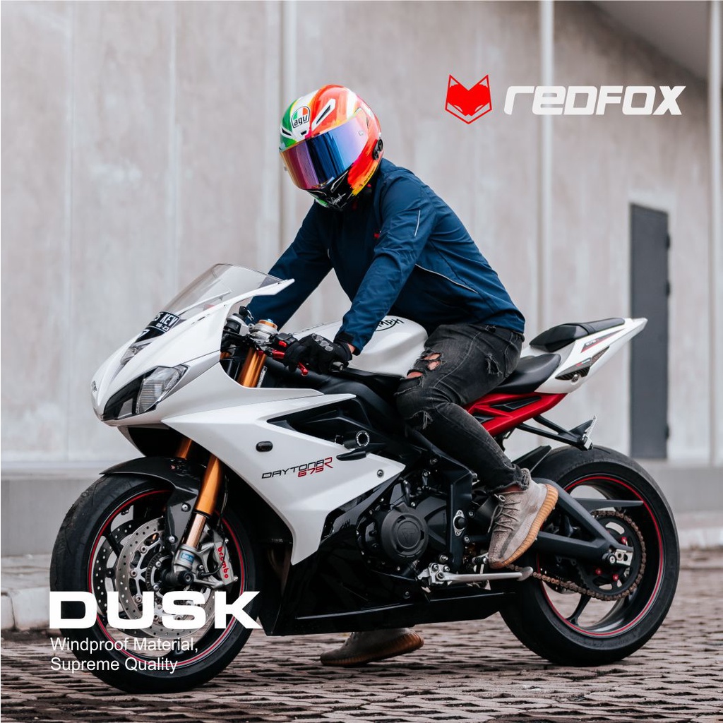 Jaket Motor Pria Anti Angin - REDFOX DUSK - Jaket Touring