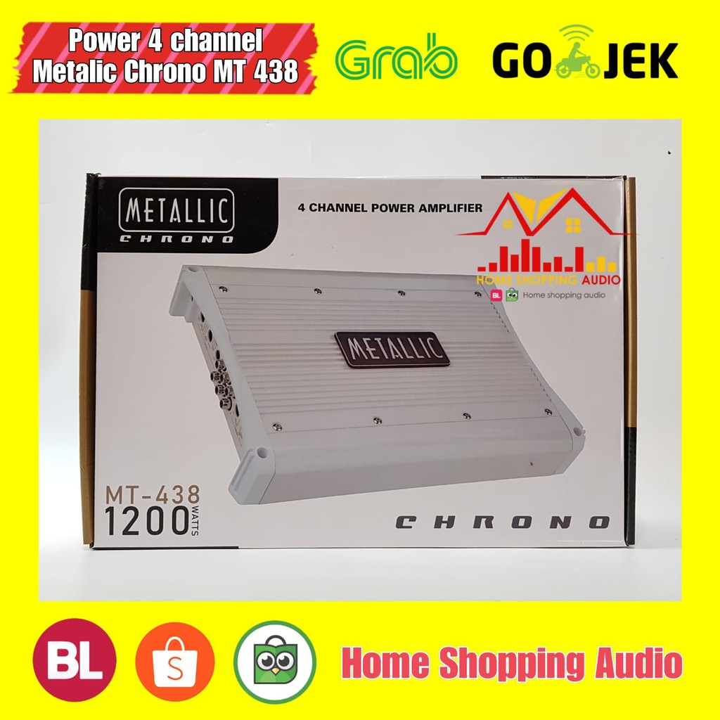 Power 4 Channel Metallic MT 438 Power 4CH Metallic Chrono MT 438 Garansi Resmi