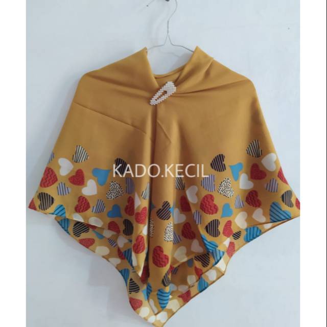 Hijab/Jilbab Motif Mustard Kuning Umama