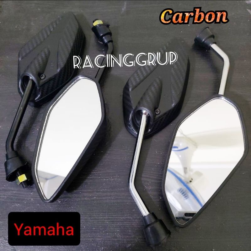 Spion carbon tangkai crome black pendek jupiter vega mio xeon fino xride freego nmax lexi aerox